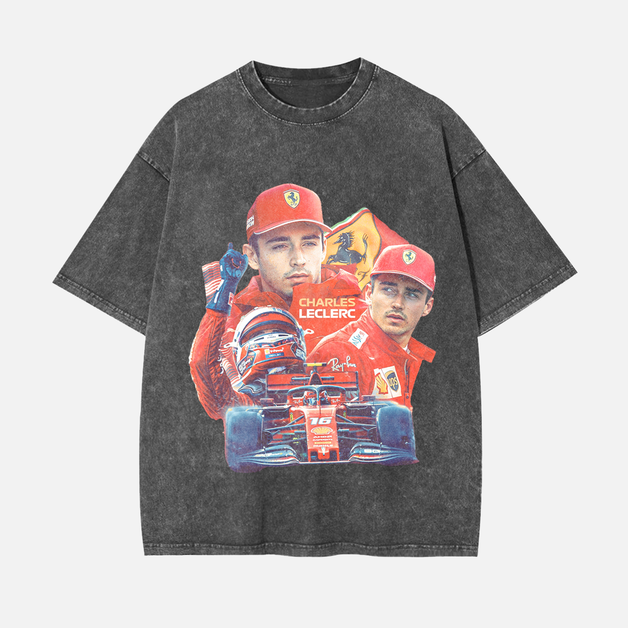 F1 CHARLES LECLERC VINTAGE TEE V4