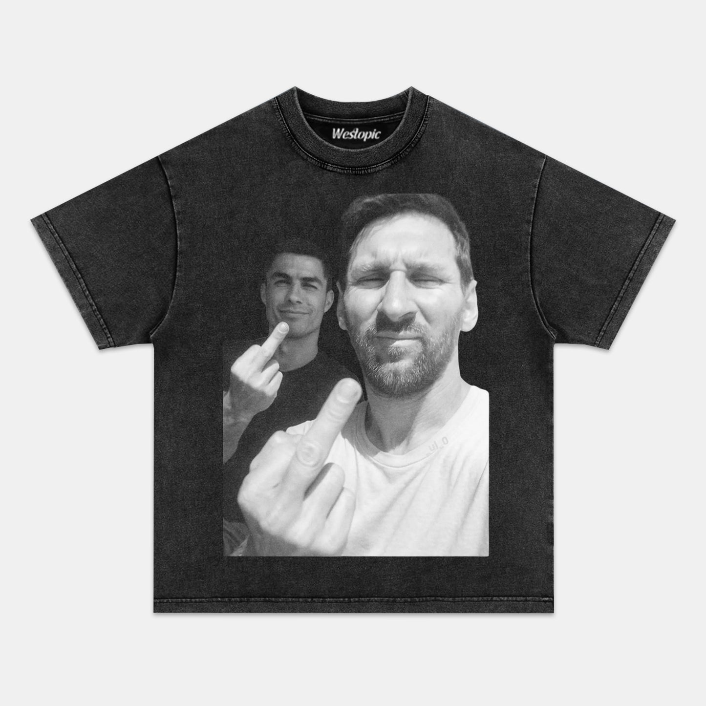 LIONEL MESSI & CRISTIANO RONALDO TEE. 7.5