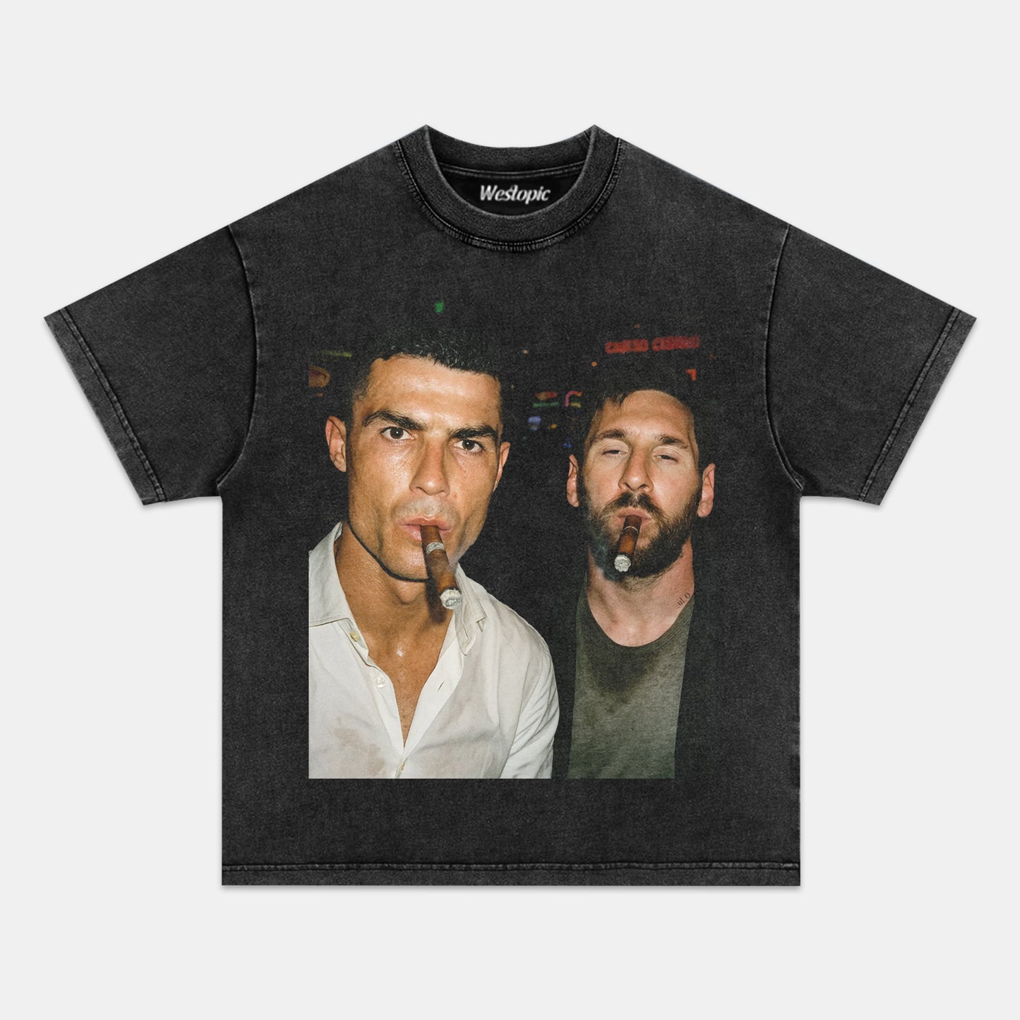 LIONEL MESSI & CRISTIANO RONALDO TEE. 7.5 3