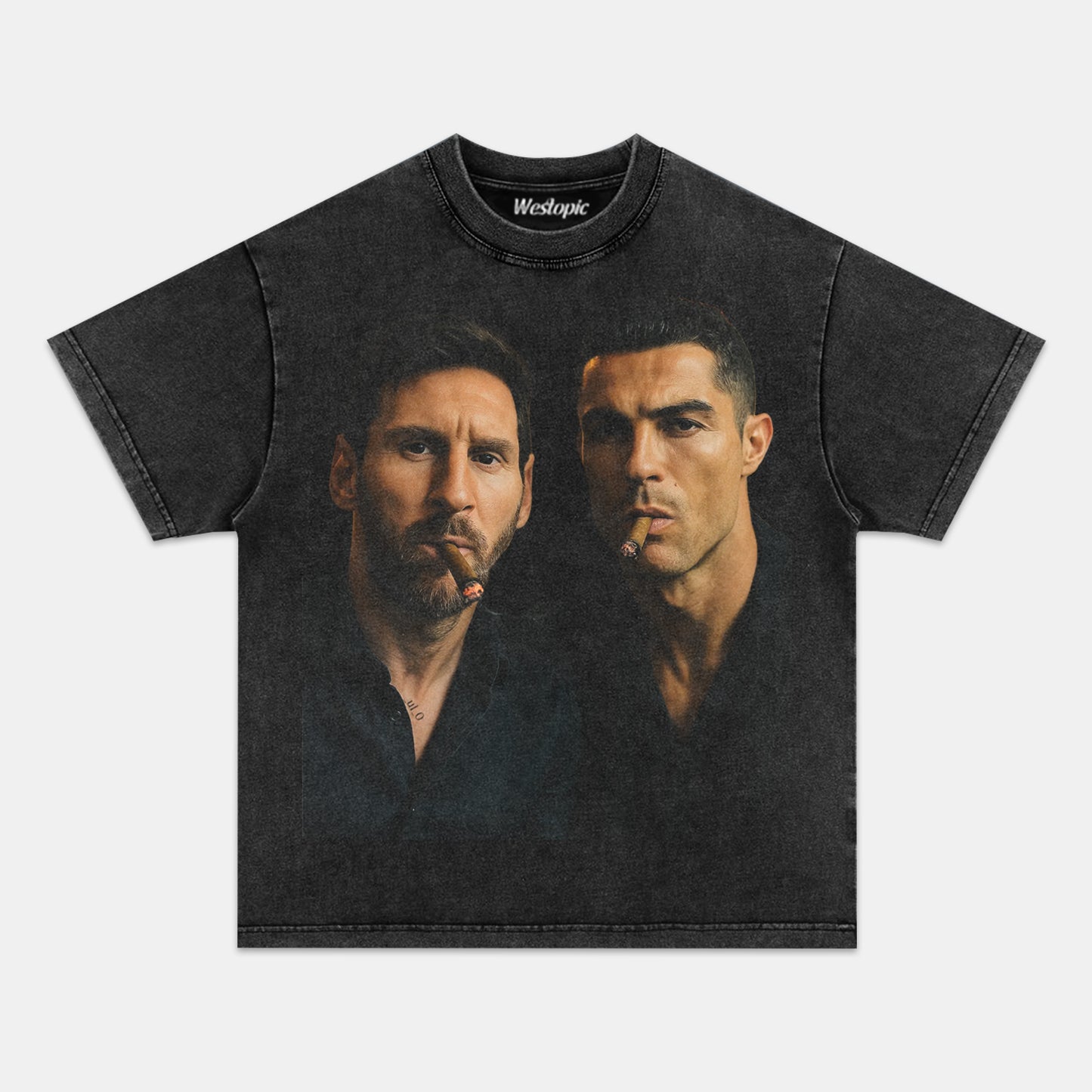 LIONEL MESSI & CRISTIANO RONALDO TEE. 7.5 4