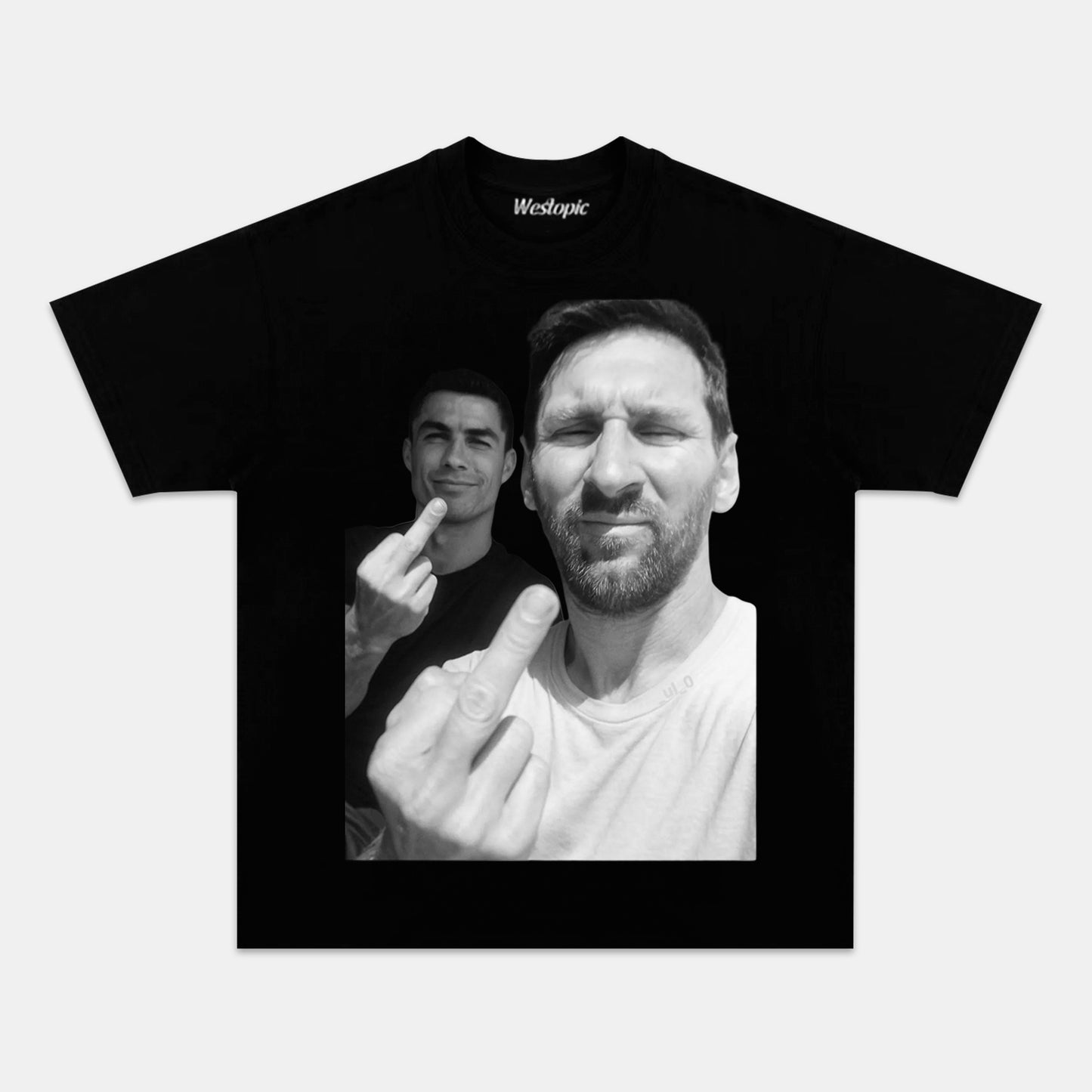 LIONEL MESSI & CRISTIANO RONALDO TEE. 7.5