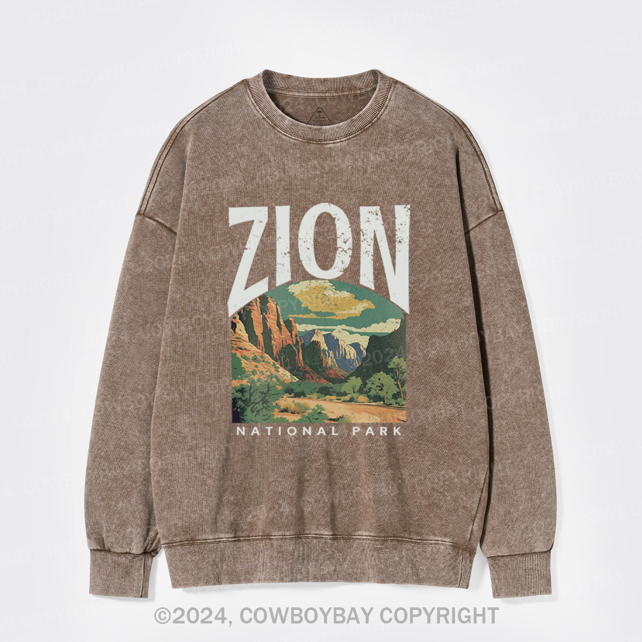 Zion National Park Washed Sweatshirts