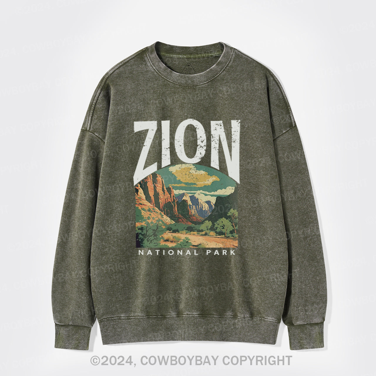 Zion National Park Washed Sweatshirts