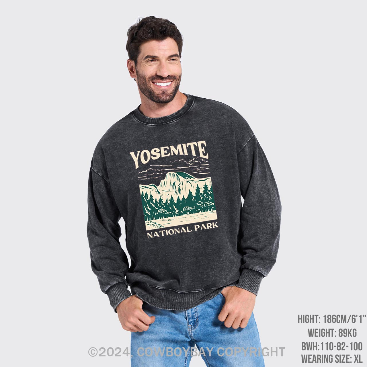 Yosemite Hiking Washed Sweatshirts