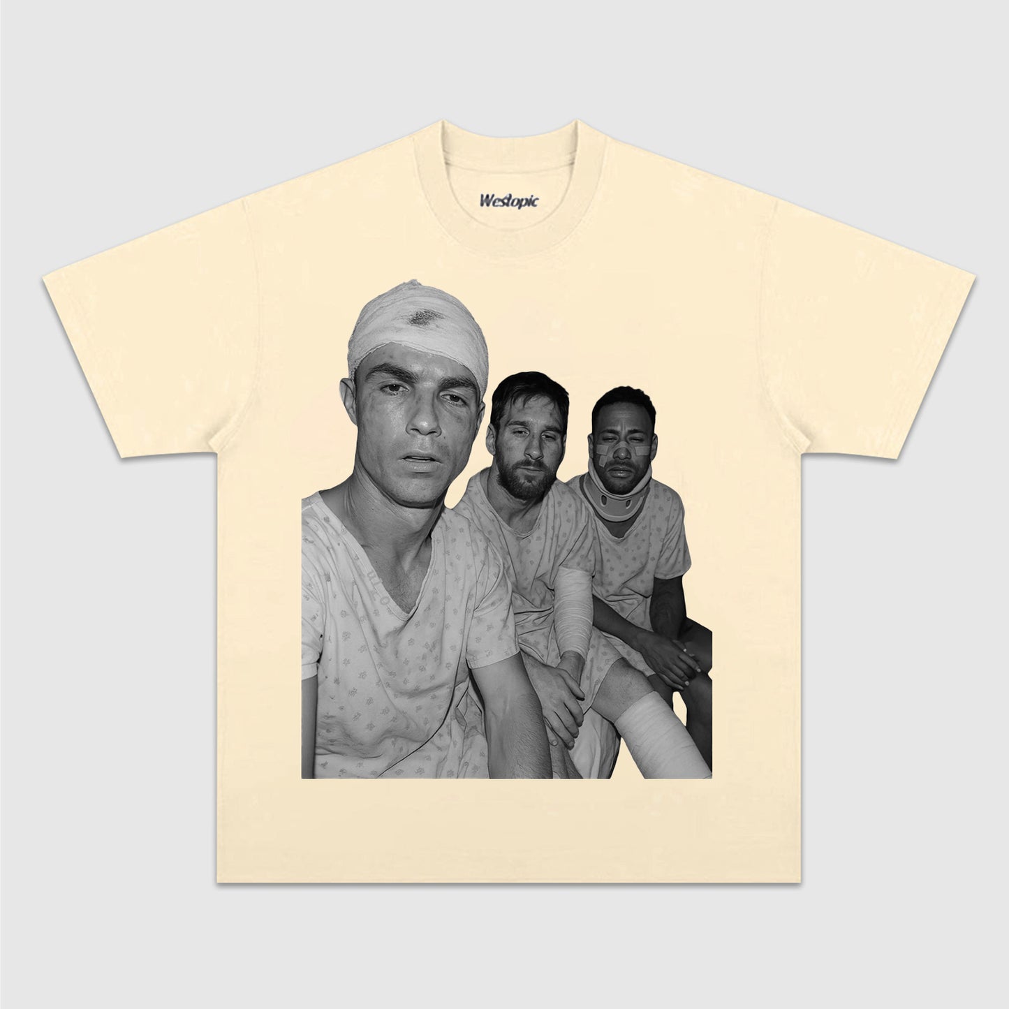 LIONEL MESSI & CRISTIANO RONALDO & NEYMAR TEE. 7.5