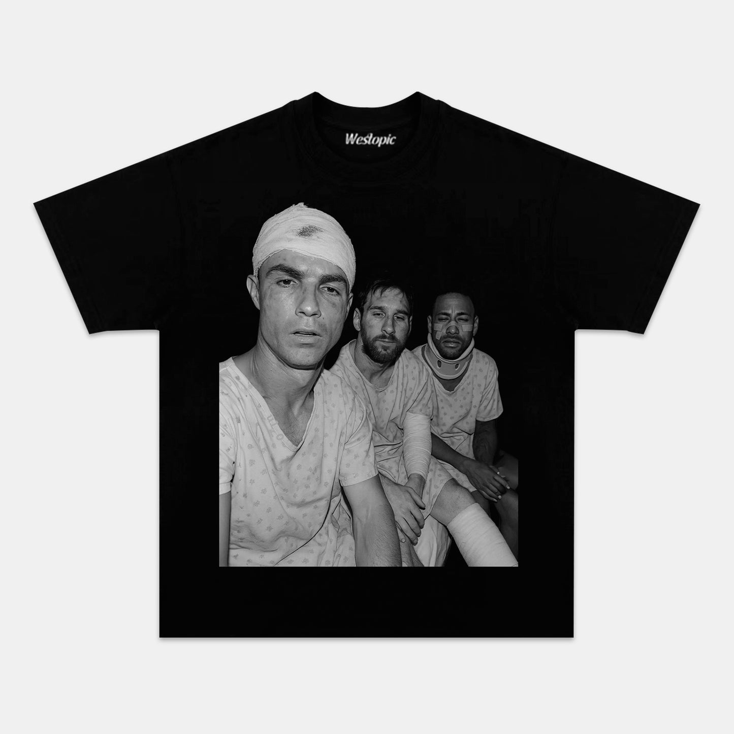 LIONEL MESSI & CRISTIANO RONALDO & NEYMAR TEE. 7.5