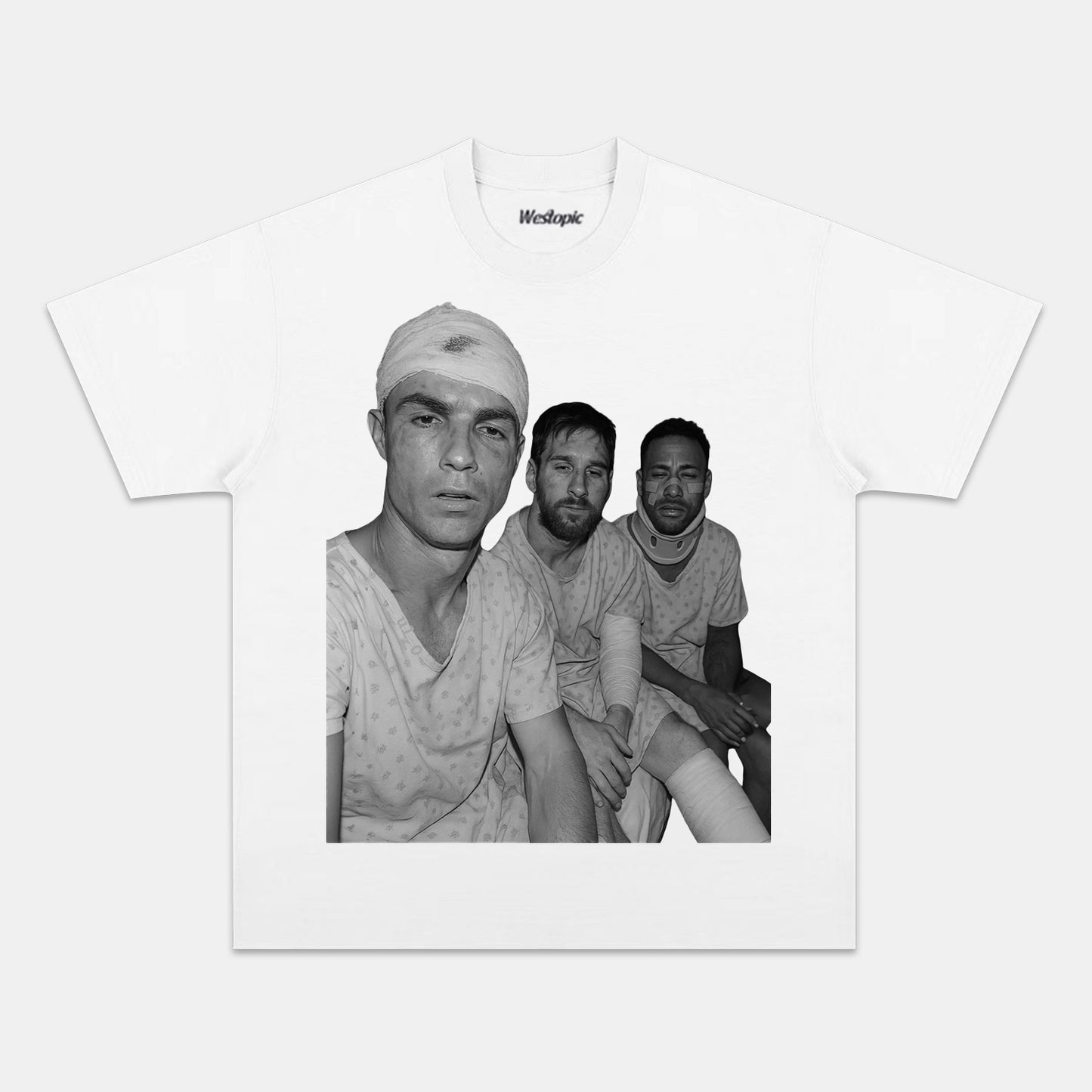 LIONEL MESSI & CRISTIANO RONALDO & NEYMAR TEE. 7.5