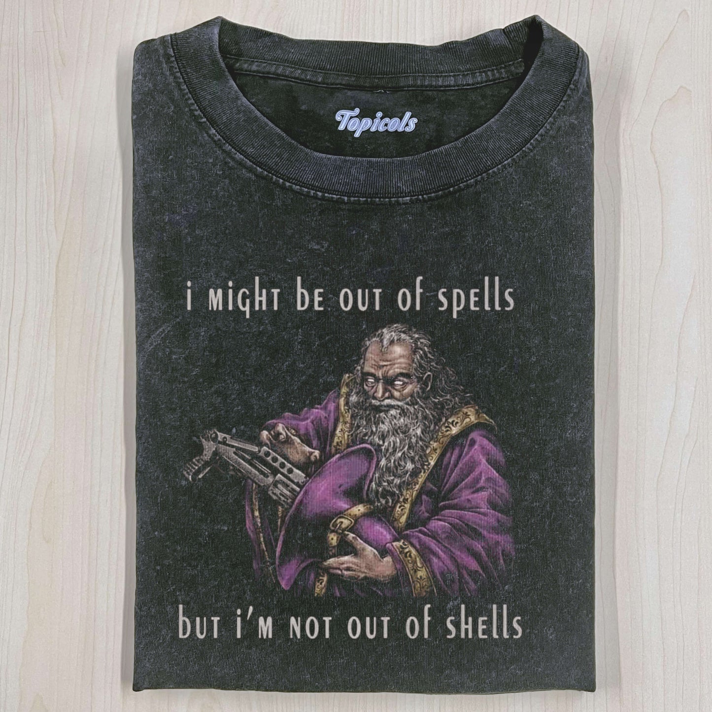 OUT OF SPELLS T-SHIRT