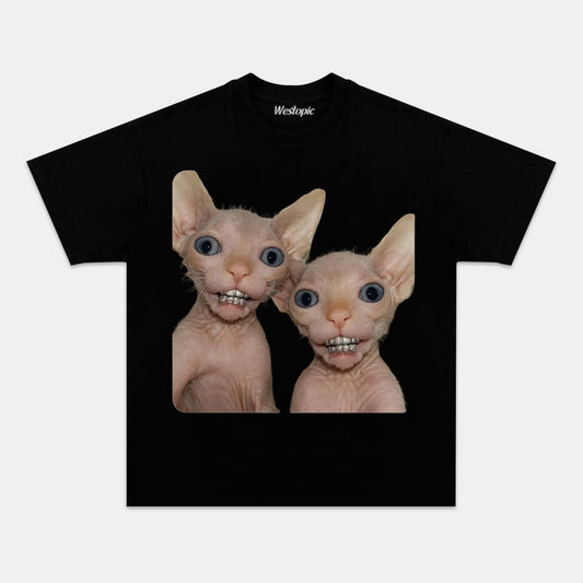 RETRO STREET STYLE & CAT TEE.