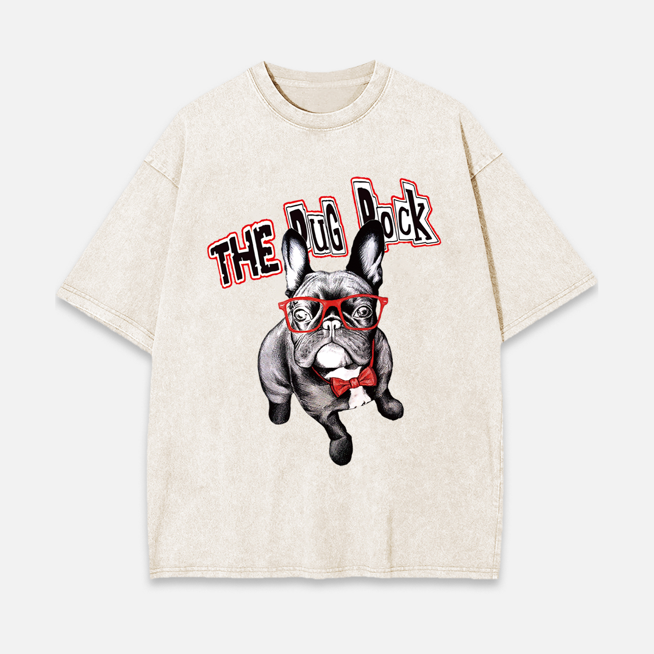 THE PUG ROCK VINTAGE TEE