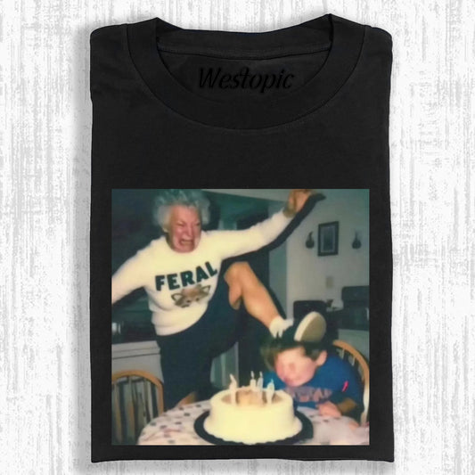 WACKY pattern TEE.