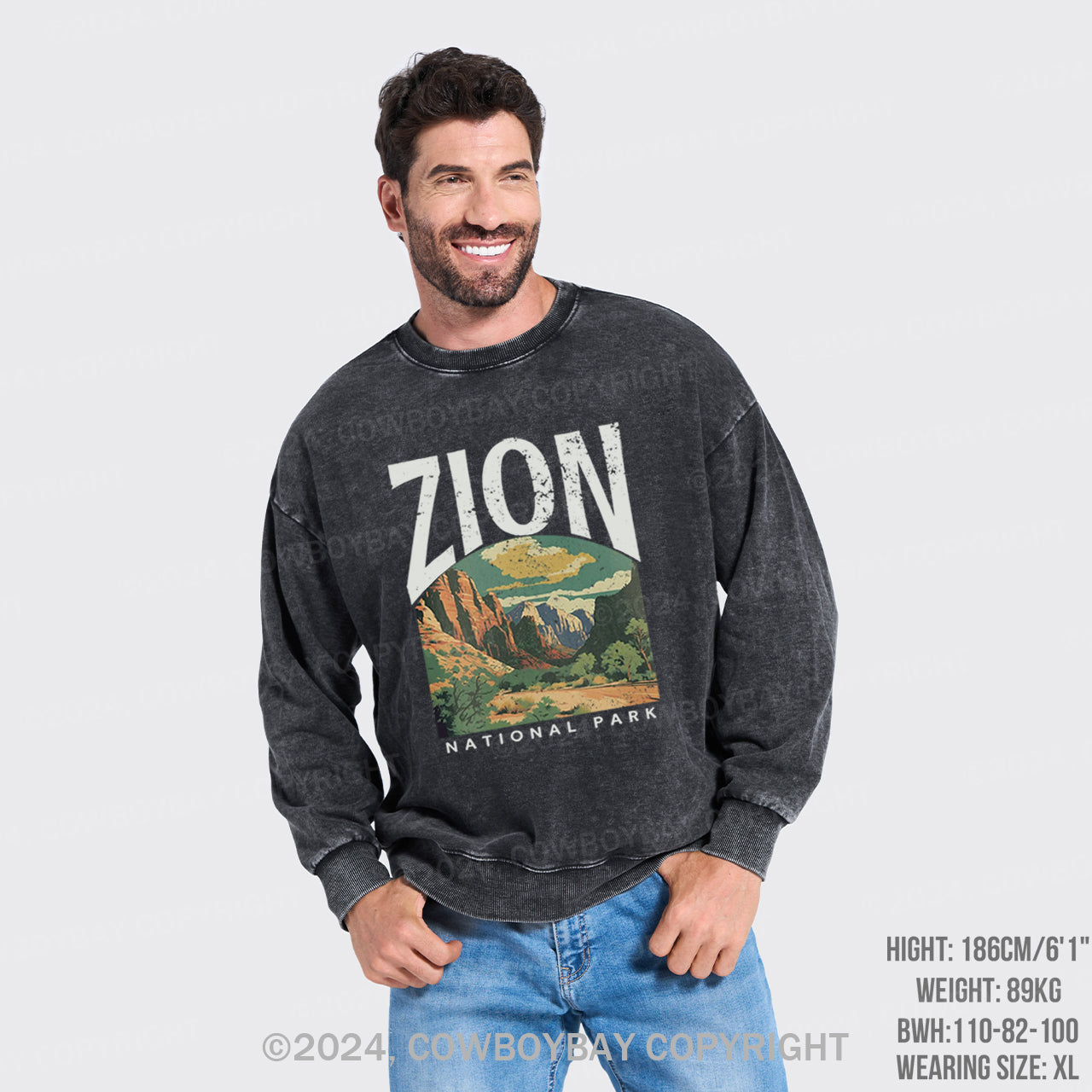 Zion National Park Washed Sweatshirts